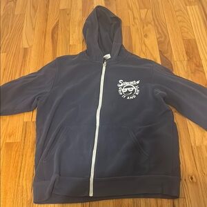 Gray Zip-Up Hoodie